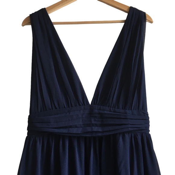 Lulu’s Heavenly Hues Navy Blue Maxi Dress Size Large - Picture 5 of 17